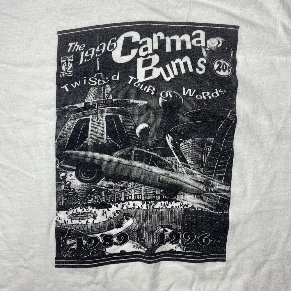 Vintage 90s CARMA BUMS shirt - Twisted tour of words tour 1996